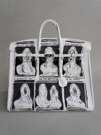 'The Greatest Love' Painted Canvas Bag - Patrick Church