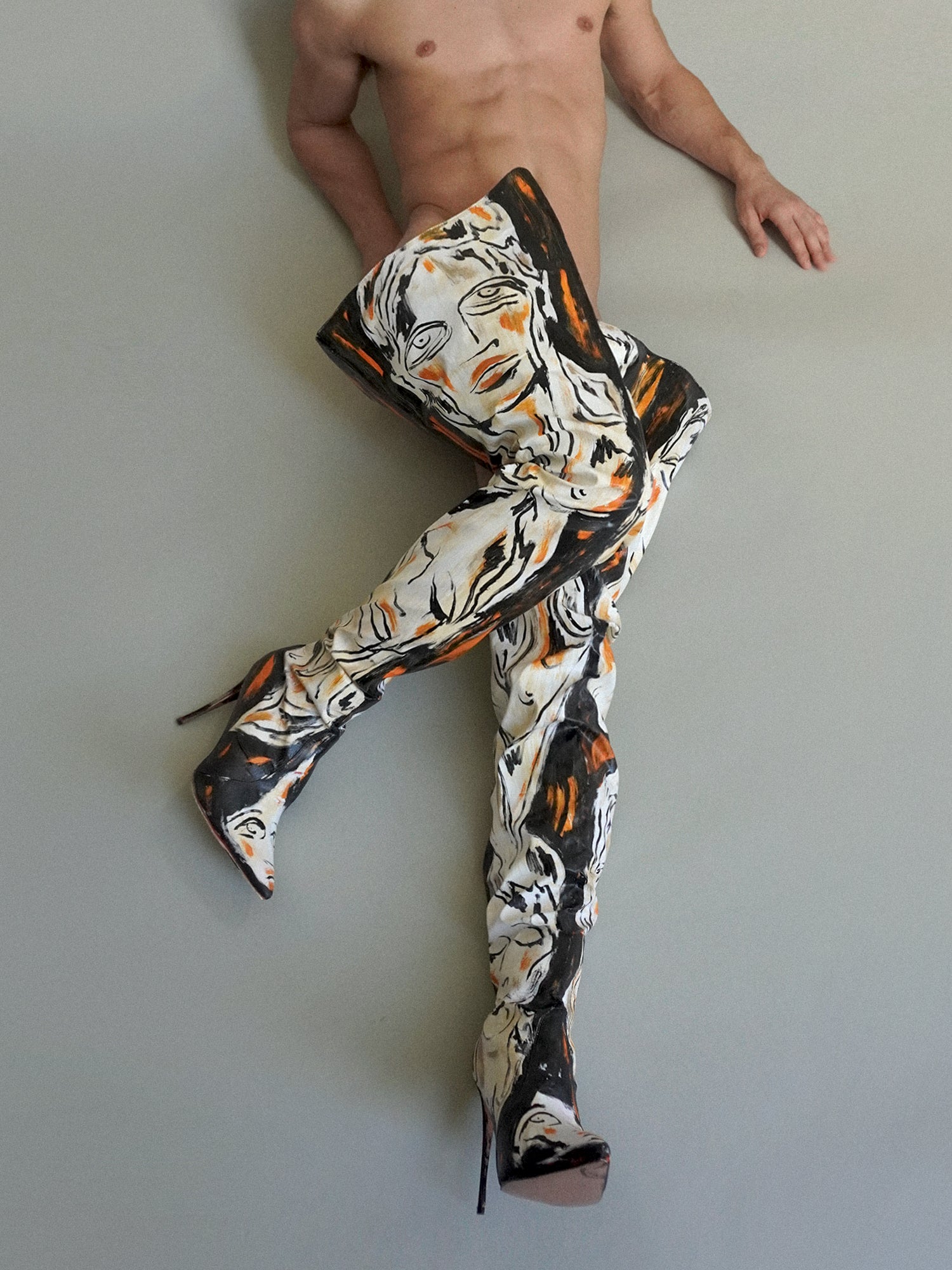 'Dearest Boy' Thigh High Boots - Patrick Church