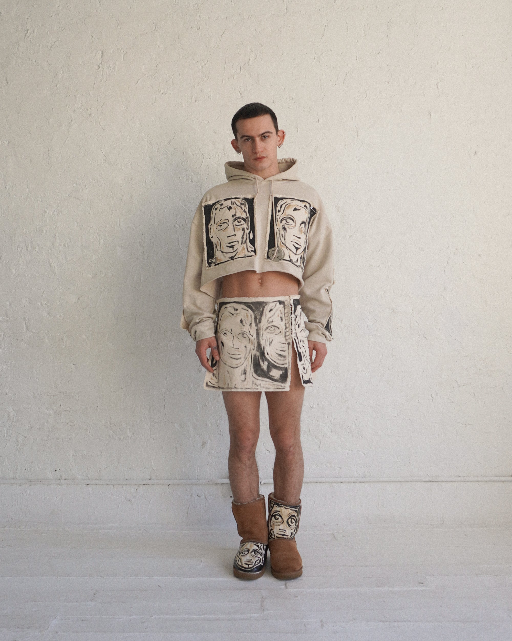 'Dearest Boy' Crop Hoodie - Patrick Church