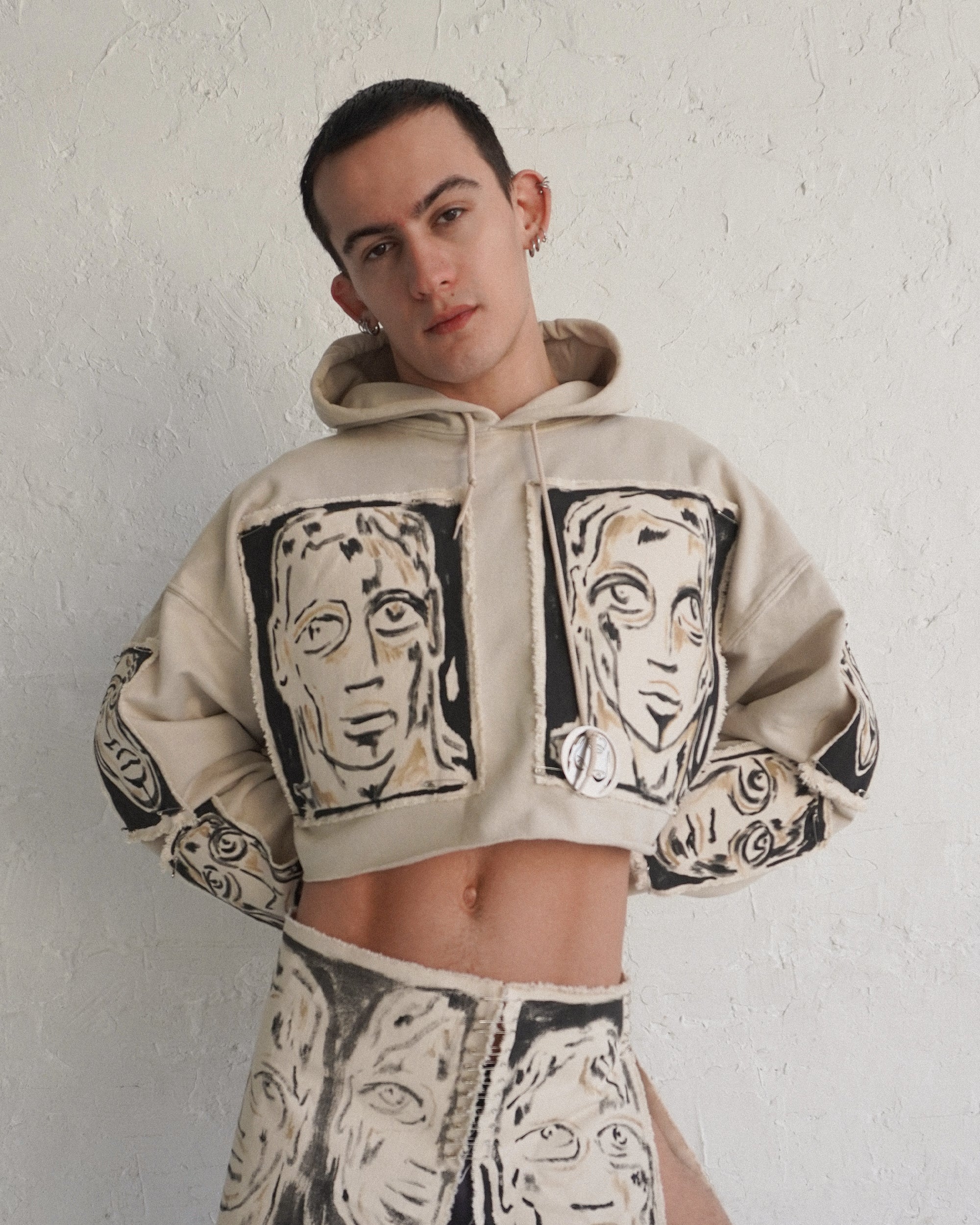 'Dearest Boy' Crop Hoodie - Patrick Church