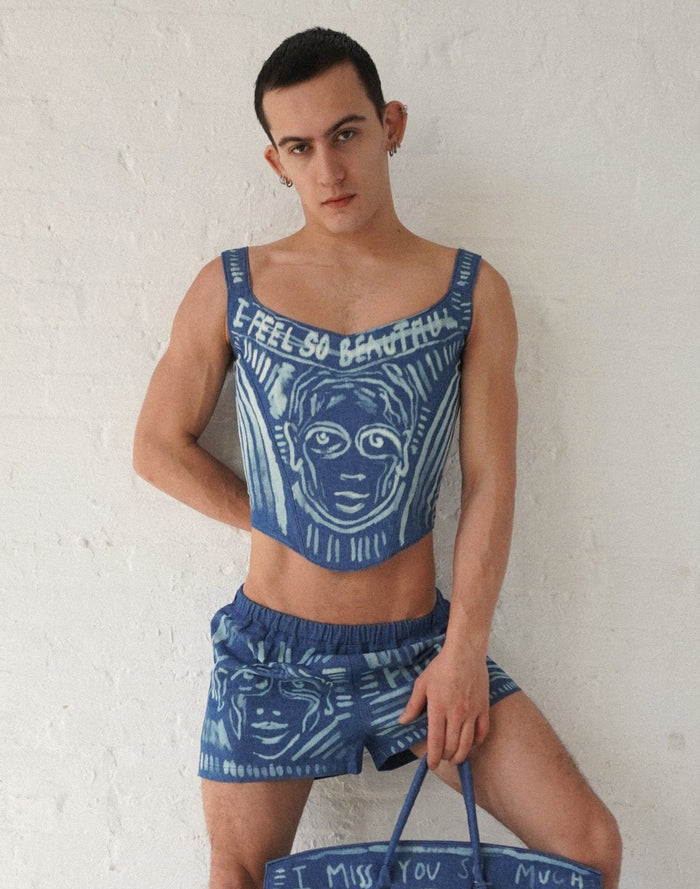 'Dearest Boy' Denim 2 Piece Set - Patrick Church
