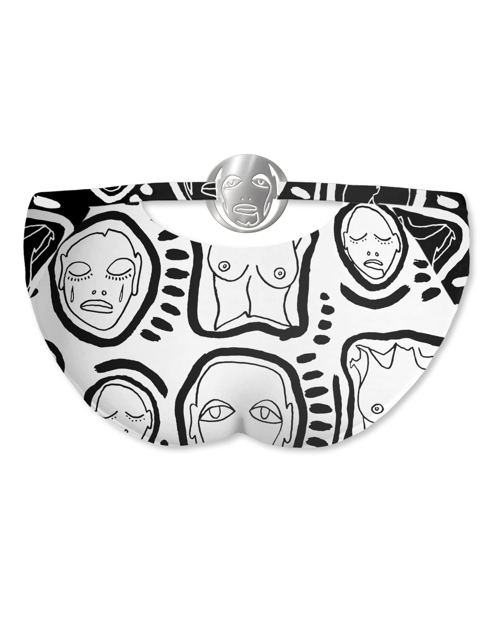 Metal 'All Over You' Cutout Swim Brief - Patrick Church