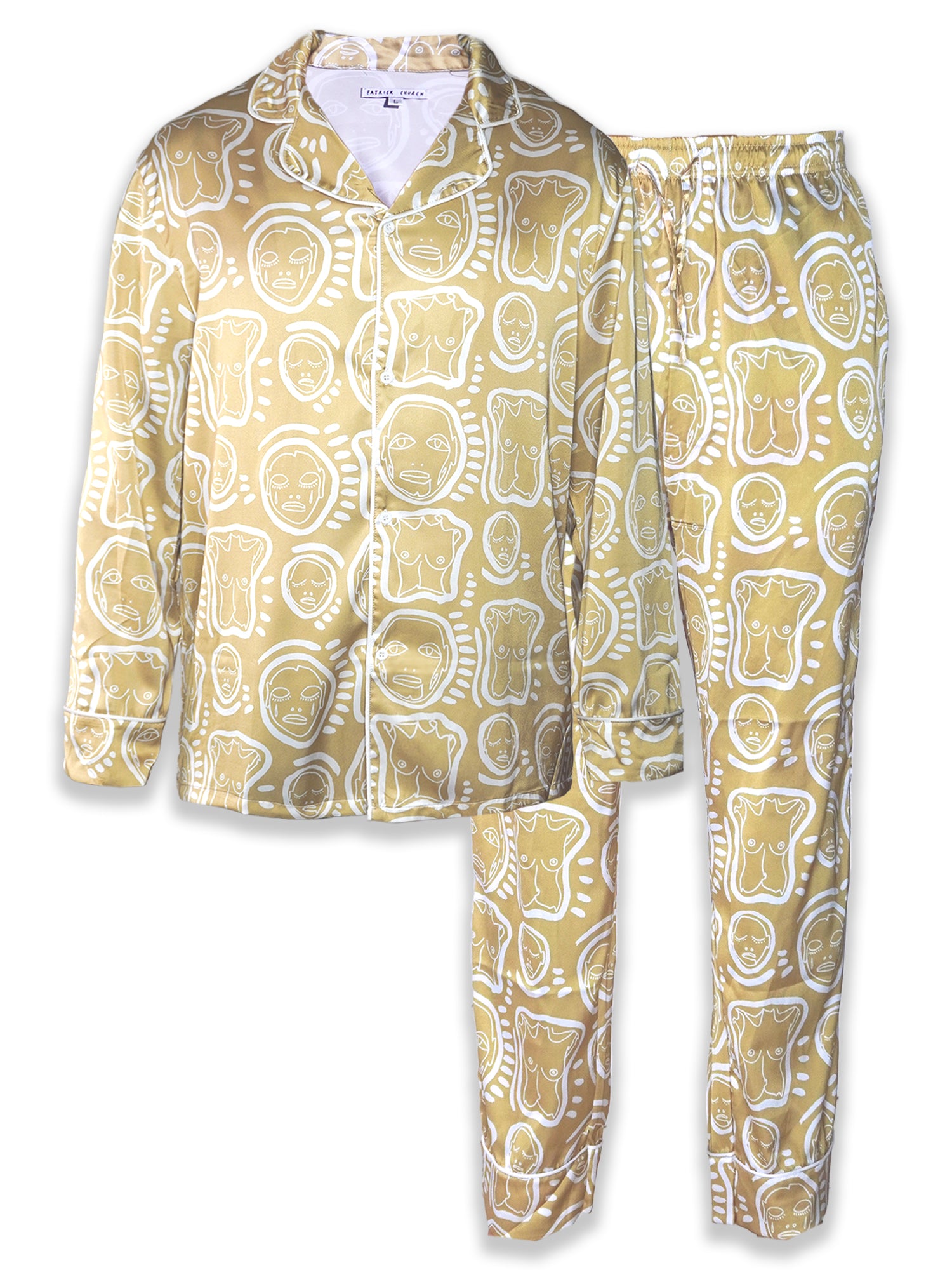 Beige 'All Over You' Pajama Set - Patrick Church