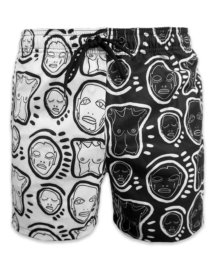 Split "All Over You' Swim Shorts - Patrick Church