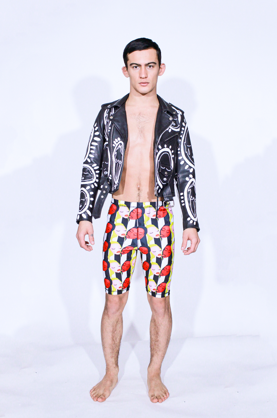 'ALL OVER YOU' Hand Painted Leather Jacket - Patrick Church