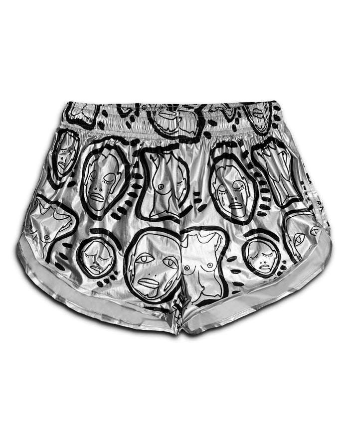 'All Over You' Silver Shorts - Patrick Church