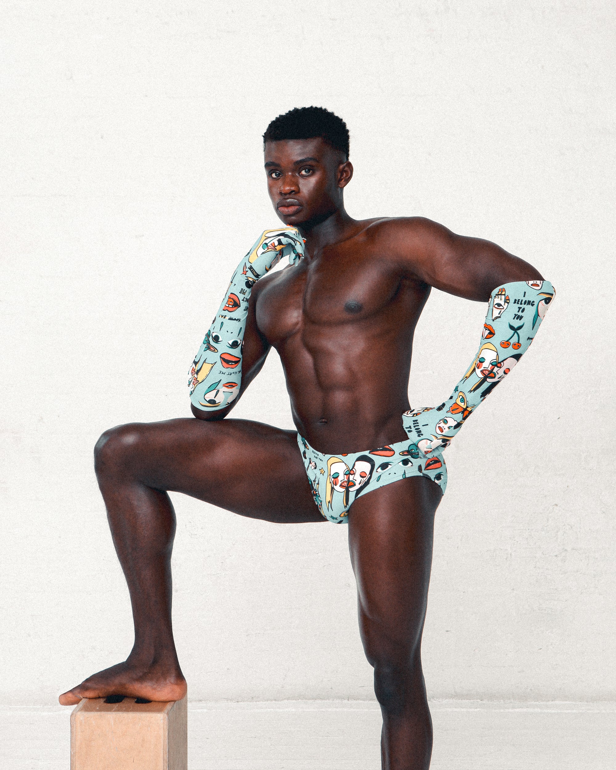 'Tattoo' Swim Brief - Patrick Church