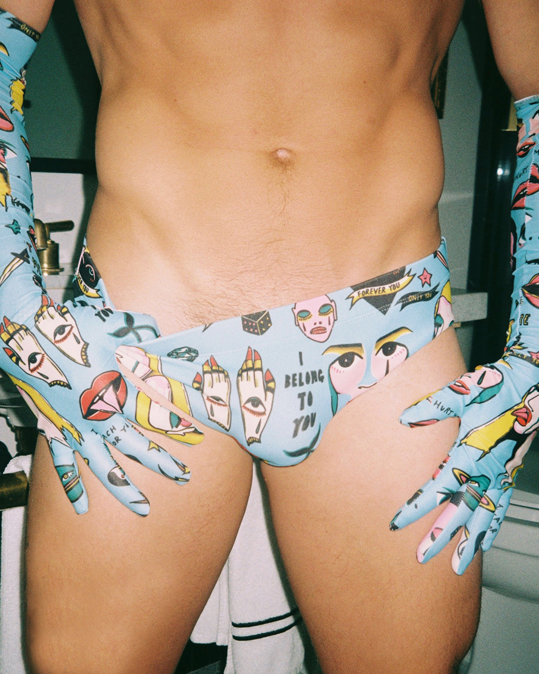 'Tattoo' Swim Brief - Patrick Church