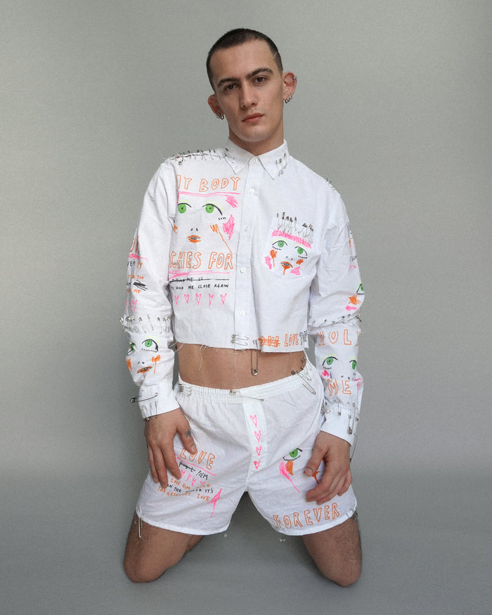 'Diary' Crop Shirt - Patrick Church