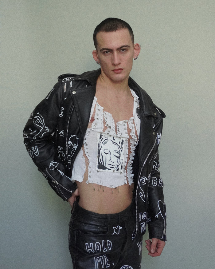'Diary' Leather Jacket - Patrick Church