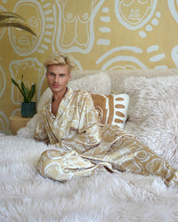 Beige 'All Over You' Pajama Set - Patrick Church