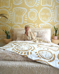 Beige 'All Over You' Pajama Set - Patrick Church
